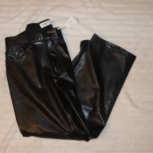 Abercrombie & Fitch Black Leather Pants